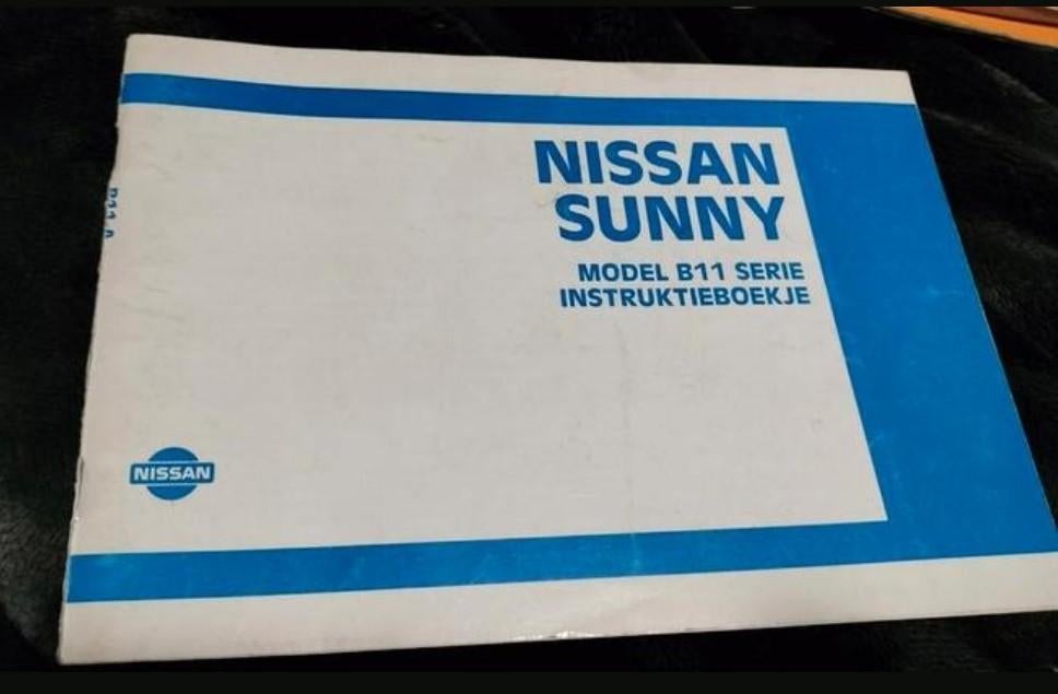 NISSAN DATSUN SUNNY B 11 instructie boekje Nederlandstalig, Ophalen of Verzenden