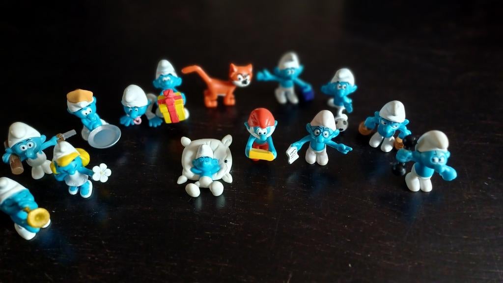 Verzameling Smurfen figuurtjes AH Spaaractie 2008, Verzamelen, Ophalen of Verzenden, Zo goed als nieuw, Verschillende Smurfen