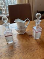 Vintage Karafjes en Melkkannetje Set 16 en 11 cm, Ophalen of Verzenden