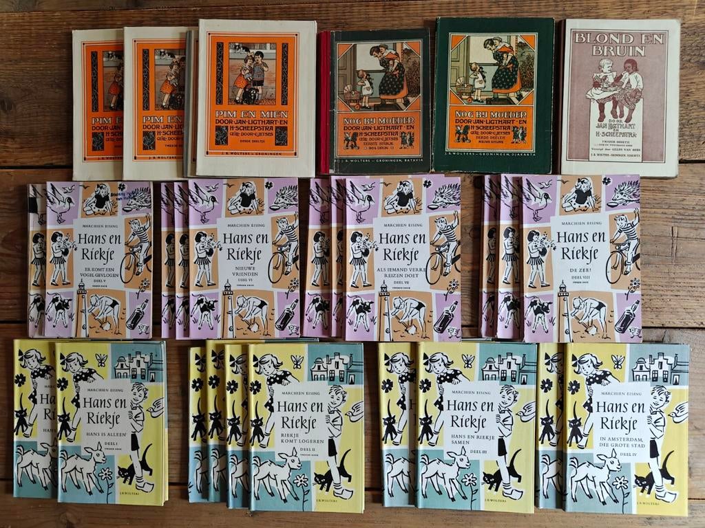 28 oude schoolboekjes van vroeger., Ophalen of Verzenden, Gelezen, Overige niveaus