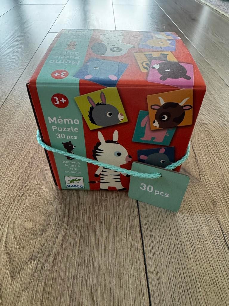 Djeco Mémo Puzzle 30 stuks, Ophalen of Verzenden, 10 tot 50 stukjes, Gebruikt, 2 tot 4 jaar