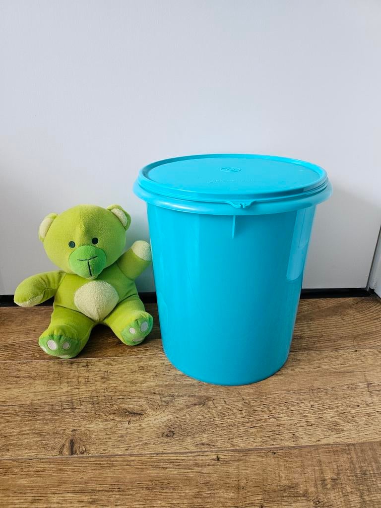 4.) Tupperware nieuwe wasemmer turquoise  - 8,5 liter, Huis en Inrichting, Keuken | Tupperware, Ophalen of Verzenden, Nieuw, Blauw