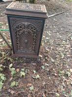 Antieke gietijzeren houtkachel - Decoratief en functioneel, Ophalen, Gebruikt, Houtkachel, Vrijstaand