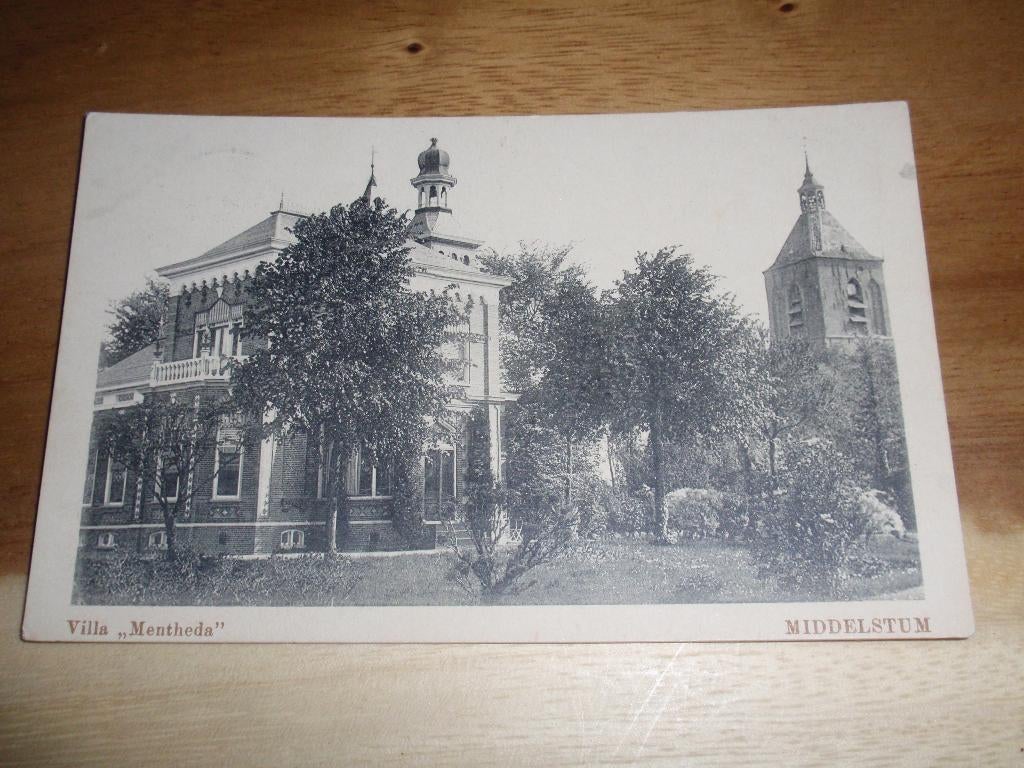Middelstum Villa Mentheda, Verzamelen, Verzenden, Voor 1920, Gelopen, Groningen