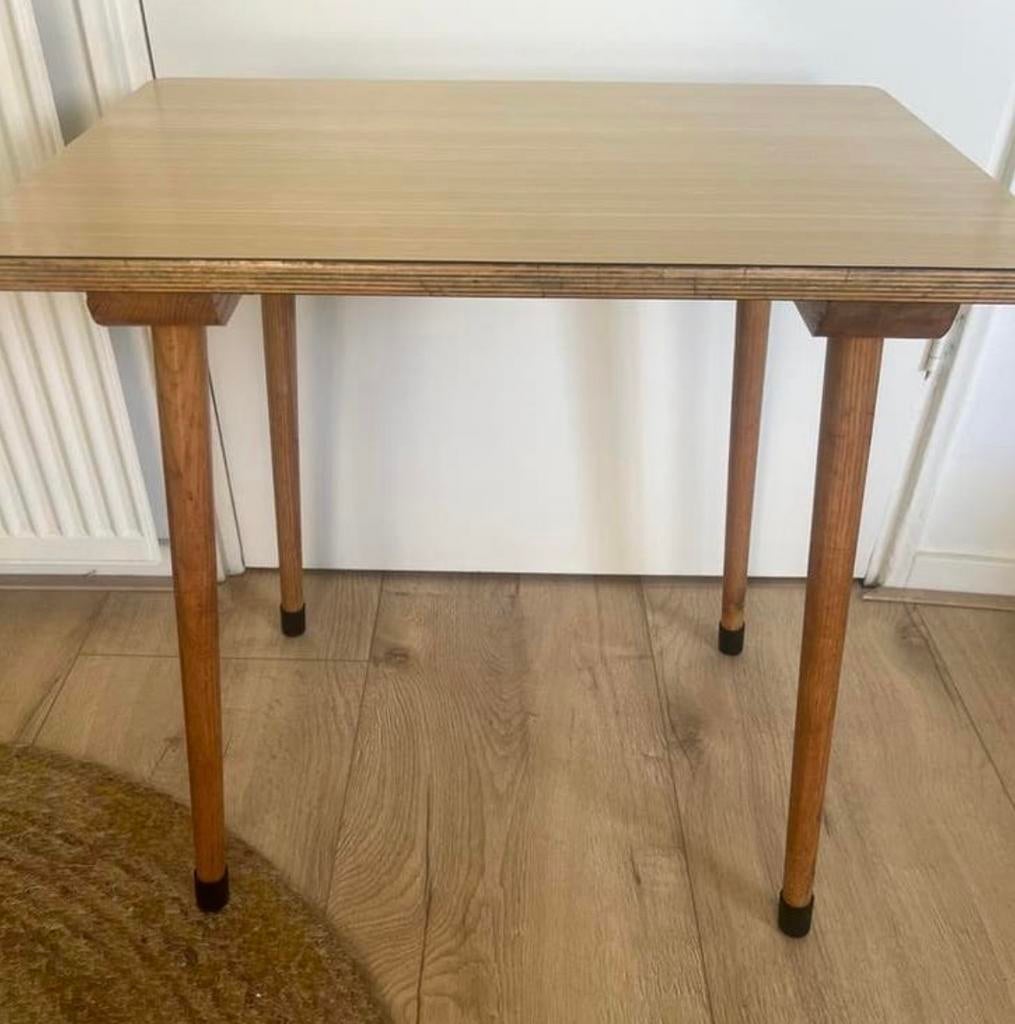 Vintage Schilte schooltafel kindertafel tafel retro, Ophalen, Gebruikt, 50 tot 100 cm, Overige houtsoorten
