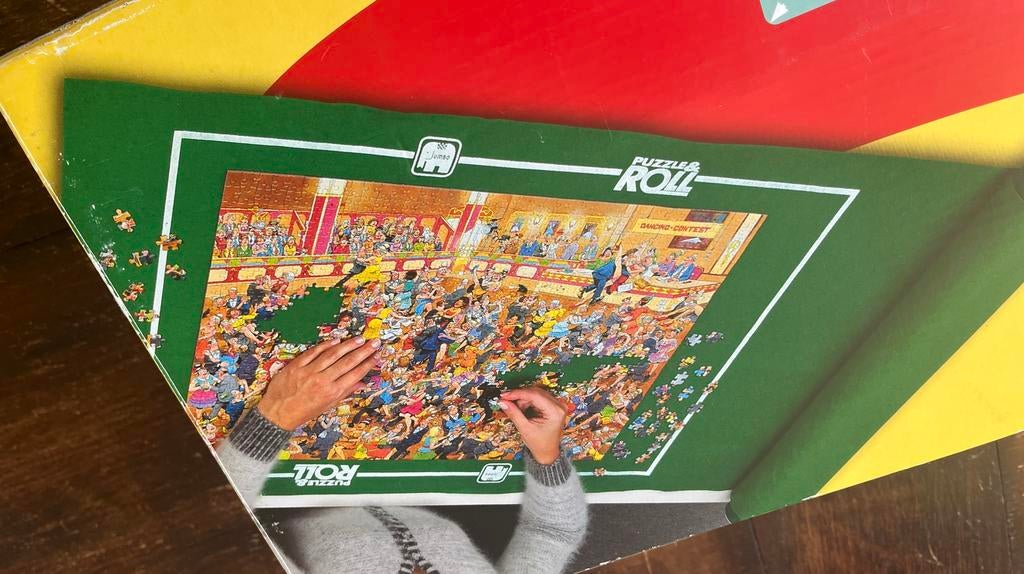 Puzzelmat, Hobby en Vrije tijd, Denksport en Puzzels, Ophalen of Verzenden, Meer dan 1500 stukjes, Zo goed als nieuw