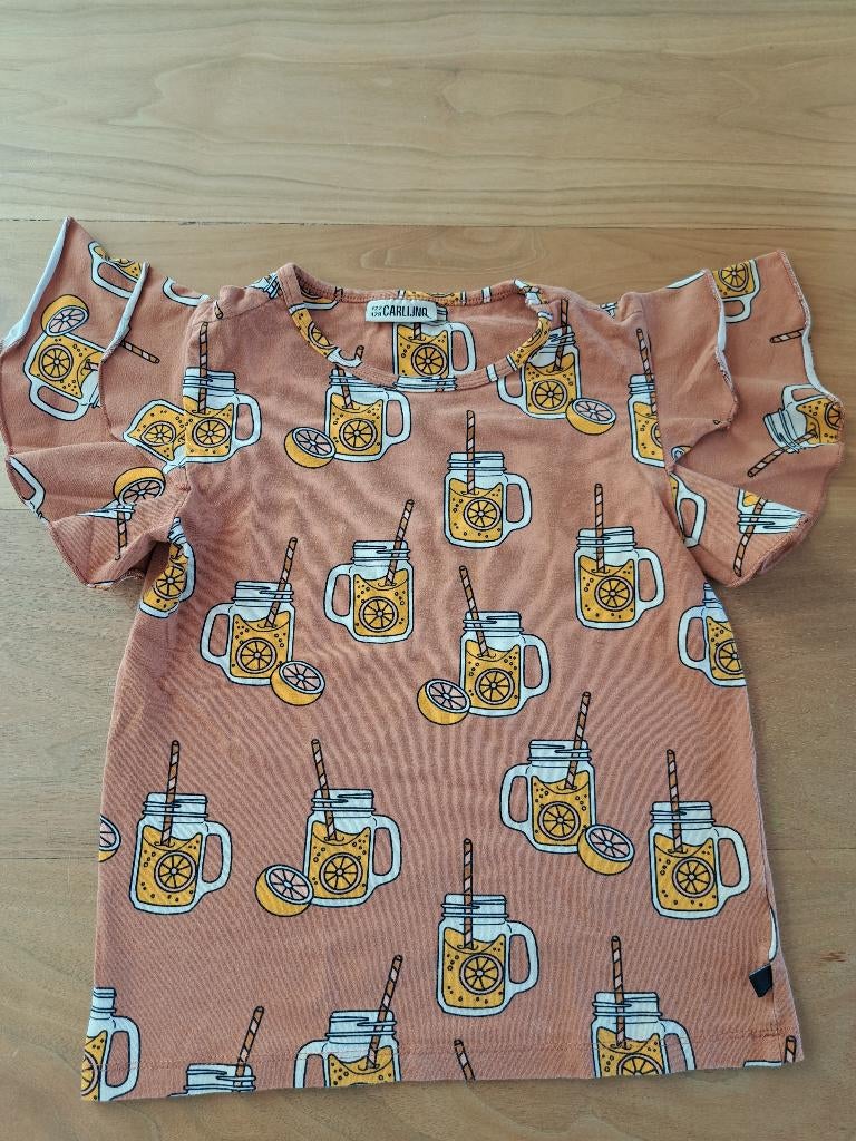 Zomers shirt van CarlijnQ maat 122, Meisje, Ophalen of Verzenden, Zo goed als nieuw, CarlijnQ