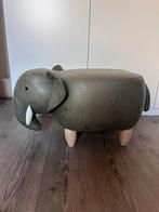 Olifant poef kinderkruk donkergroen, Ophalen, Zo goed als nieuw