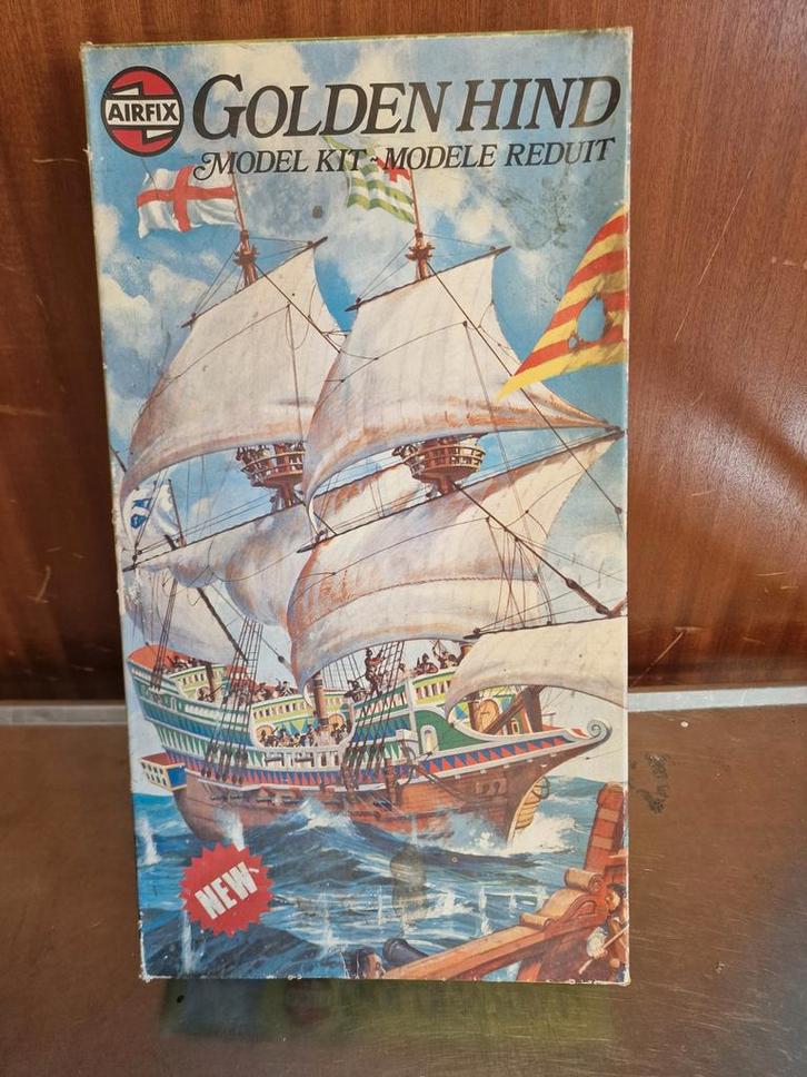Airfix Golden Hind Modelkit -  in OVP (1977), Hobby en Vrije tijd, Modelbouw | Boten en Schepen, Ophalen