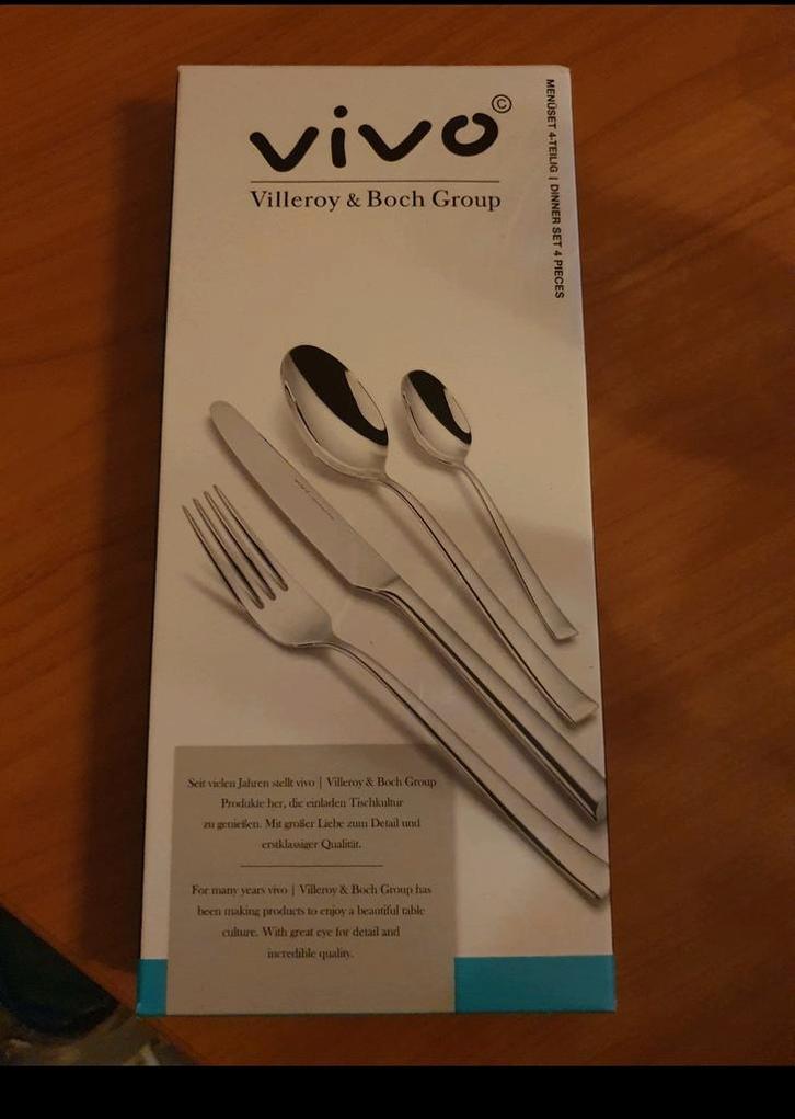 Ah vivo villeroy en boch rvs bestek bestekset tafelbestek, Huis en Inrichting, Keuken | Bestek, Nieuw, Bestekset, Rvs of Chroom