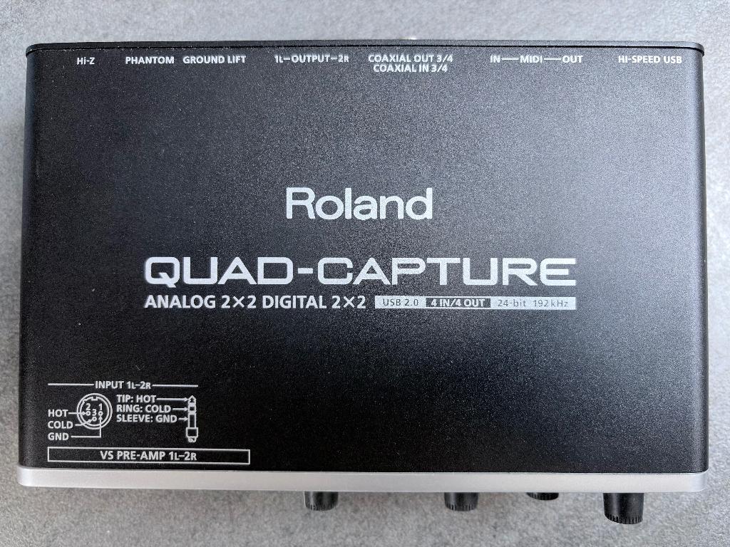 Roland QUAD-CAPTURE USB Audio Interface, Audio, Tv en Foto, Ophalen, Zo goed als nieuw, Audio