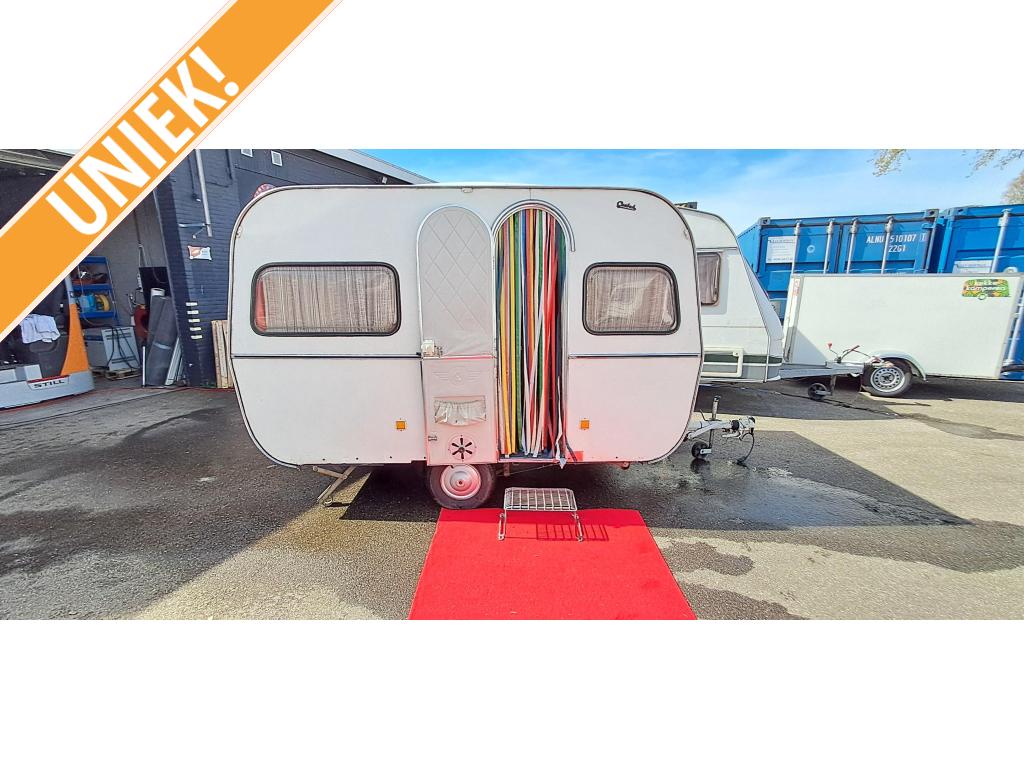 ORIGINELE DE REU CARAVAN 1964 VOORTENT, GOEDE STAAT, Overige merken, Overige typen, Standaardzit, Tot en met 2