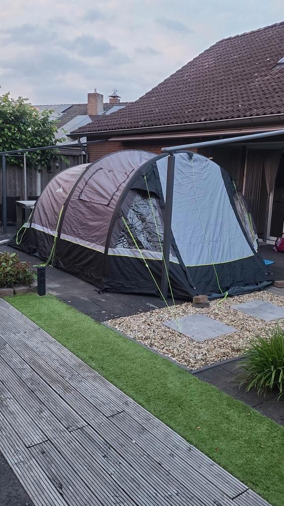 Obelink Summer 4 XL Darkcool Tent met bijpassende luifel, Caravans en Kamperen, Tenten, tot en met 4, Zo goed als nieuw, Ophalen