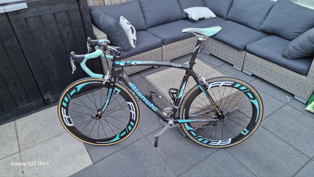 Racefiets Bianchi 928 carbon, 53 tot 57 cm, Ophalen of Verzenden, Meer dan 20 versnellingen, Overige merken