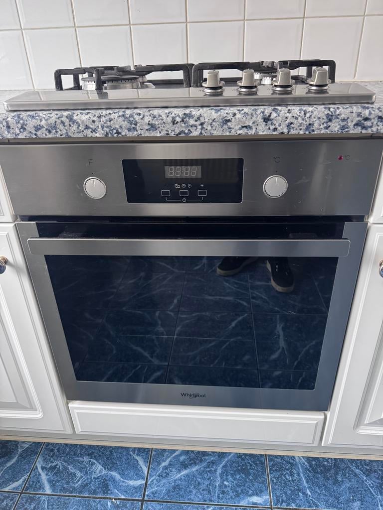 Whirlpool inbouw oven en kookplaat, 45 tot 60 cm, Gebruikt, Oven, Ophalen of Verzenden