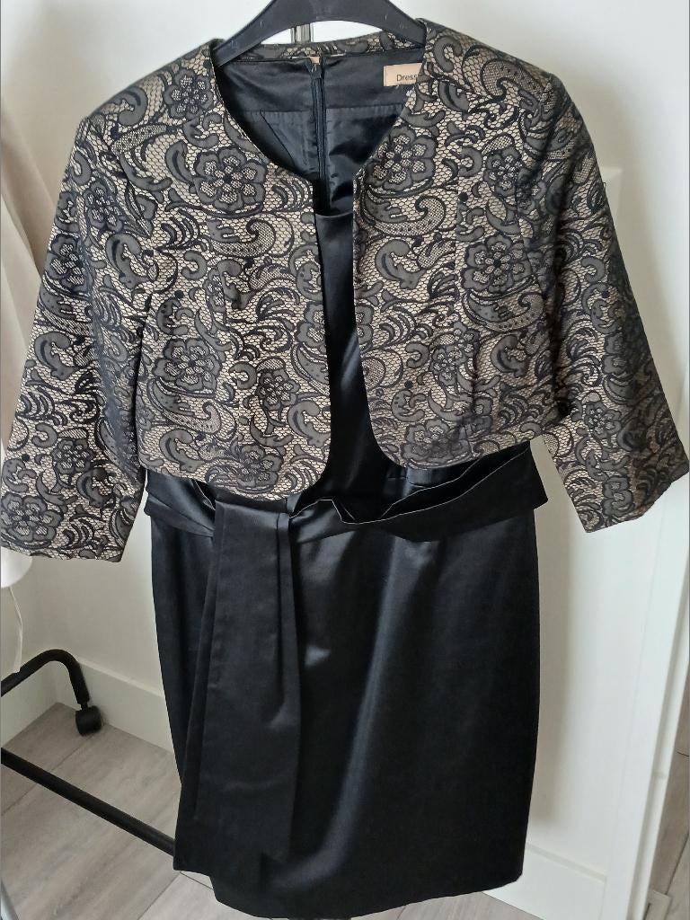 Prachtige zwarte galajurk, maat M, Maat 38/40 (M), Galajurk, Zwart, Ophalen of Verzenden