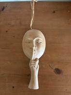 Handgemaakt houten masker uit Indonesië, Ophalen of Verzenden, Gebruikt