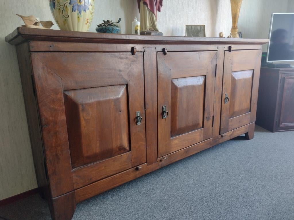 Antiek houten dressoir met drie deuren, Ophalen