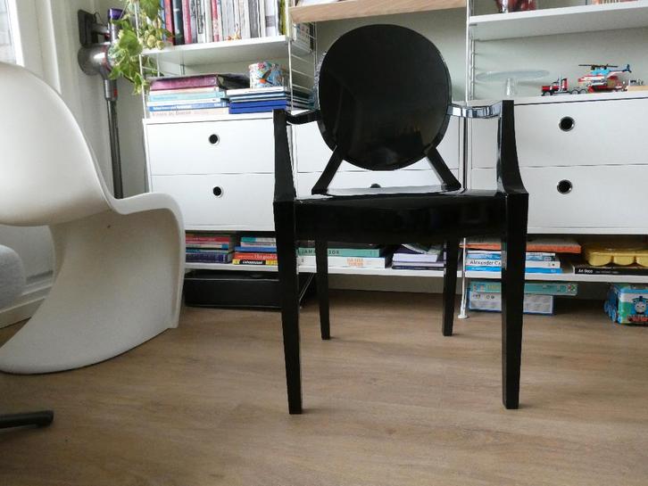 Ghost stoel van Philippe Starck, Huis en Inrichting, Stoelen, Zo goed als nieuw, Eén, Kunststof, Zwart, Ophalen