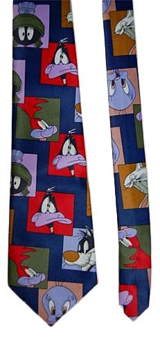 Nieuwe zijden Looney Tunes stropdas, das, Overige kleuren, Verzenden, Nieuw, Met patroon