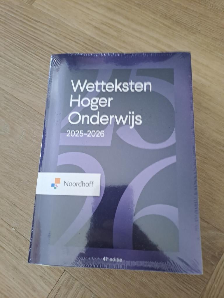 Wetteksten Hoger Onderwijs 2025-2026, Ophalen of Verzenden