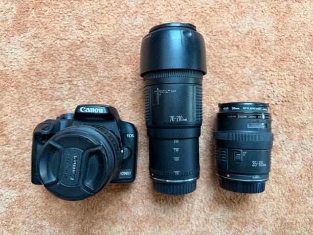 camera digitaal Canon EOS 1000D, Gebruikt, Spiegelreflex, Canon, 10 Megapixel