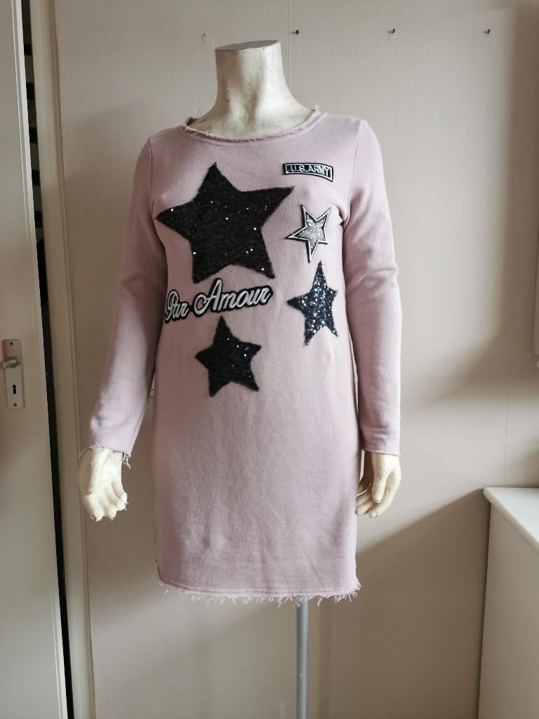 167 ... gave tuniek jurk  maat xl, Ophalen of Verzenden, Zo goed als nieuw, Roze, Jurk