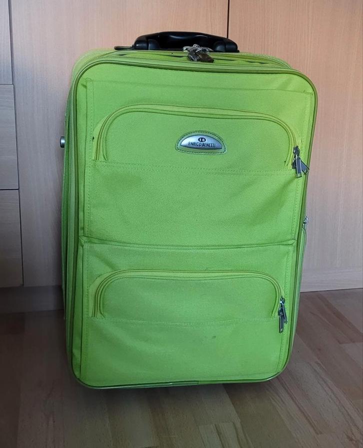 Enrico Benetti Koffer - Handbagage - Lichtgroen, Sieraden, Tassen en Uiterlijk, Tassen | Reistassen en Weekendtassen, Gebruikt