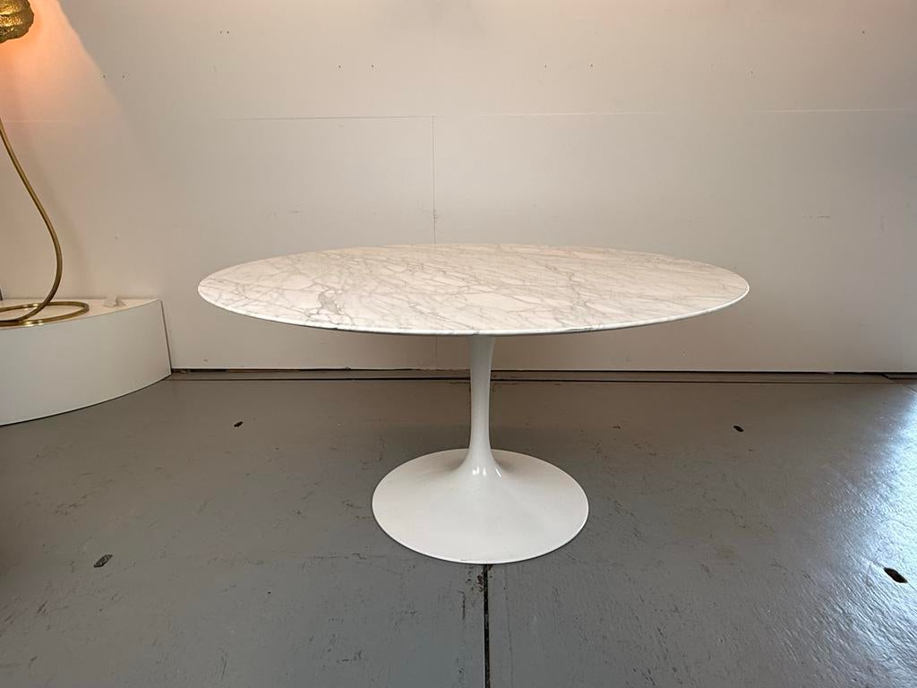 Vintage Saarinen Tulip Eettafel Knoll International Jaren 70, Huis en Inrichting, Tafels | Eettafels, Gebruikt, 100 tot 150 cm