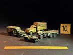 DIORAMA: 4 prachtige Amerikaanse legertrucks – WOII (nr.10), Overige merken, Gebruikt, 1:32 tot 1:50, Ophalen of Verzenden