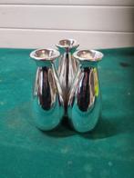 vaasjes zilver kleurig aardewerk, Ophalen of Verzenden, 'T Olde Gre-j, Info@toldegrej.nl, Endepoelstraat 20f Didam