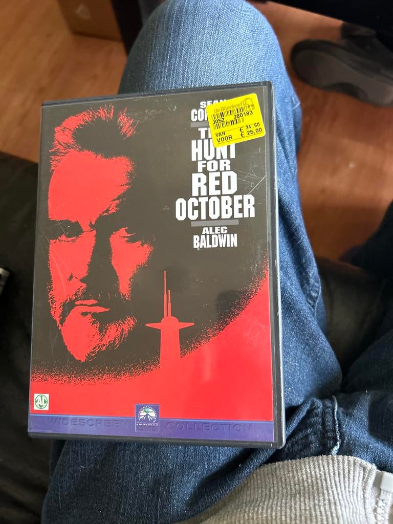 The Hunt for Red October DVD - Actiethriller, Vanaf 12 jaar, Ophalen of Verzenden, Gebruikt, Actiethriller