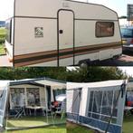 Knaus sudwind caravan met luifel en voortent, Standaardzit, Dwarsbed, Particulier, 4 tot 5 meter