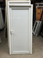 Kunststof deur met kozijn, Doe-het-zelf en Verbouw, Kozijnen en Schuifpuien, 75 tot 150 cm, Kunststof, Deurkozijn, Ophalen of Verzenden