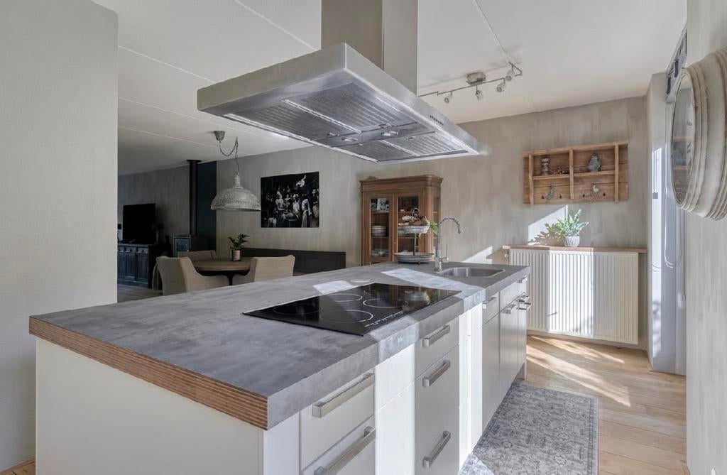 Moderne keuken met kookeiland - zelf demonteren, Ophalen, Gebruikt, Overige materialen, Wit