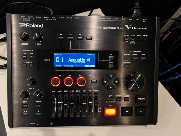 Roland TD50 X drummodule (met extra soundpacks), Muziek en Instrumenten, Drumstellen en Slagwerk, Zo goed als nieuw, Roland, Elektronisch