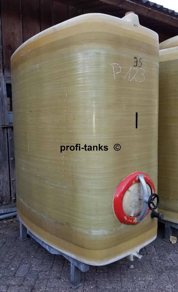 P123 opslagtank 3000L GFK tank polyestertank water-reservoir, 150 liter of meer, Ophalen, Gebruikt, Kunststof