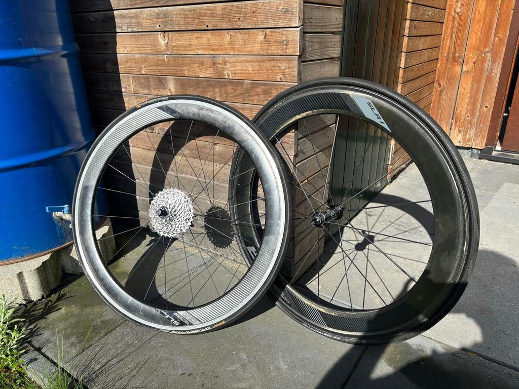 Giant SLR 1 Aero carbon wielen, Gebruikt, Racefiets, Carbon, Ophalen