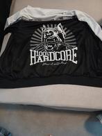 100% Hardcore Trainingsjack - Zwart/Wit - Maat XL, Ophalen of Verzenden, Zo goed als nieuw, Maat 56/58 (XL), Zwart