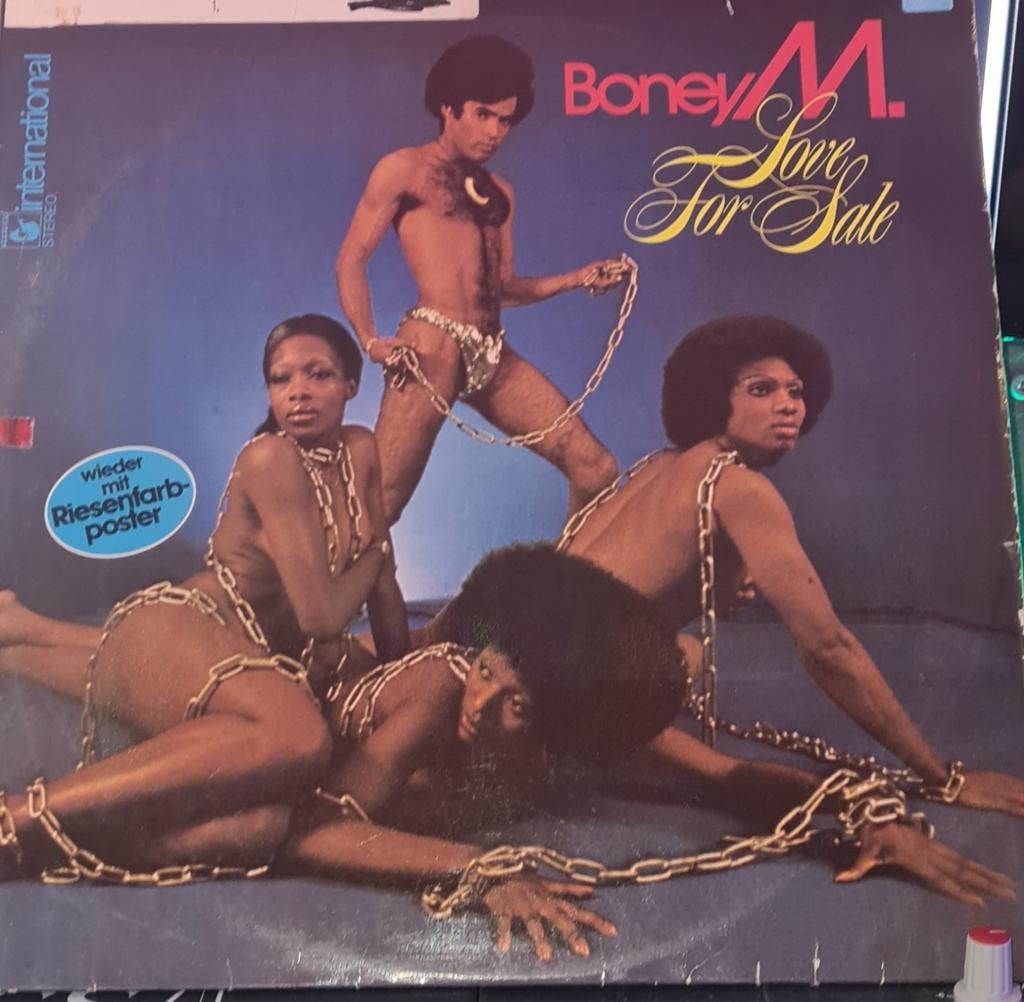 Zeldzame LP: Boney M. - Love For Sale (met poster), Gebruikt, Inclusief poster, Ophalen of Verzenden, 1970 - 1979