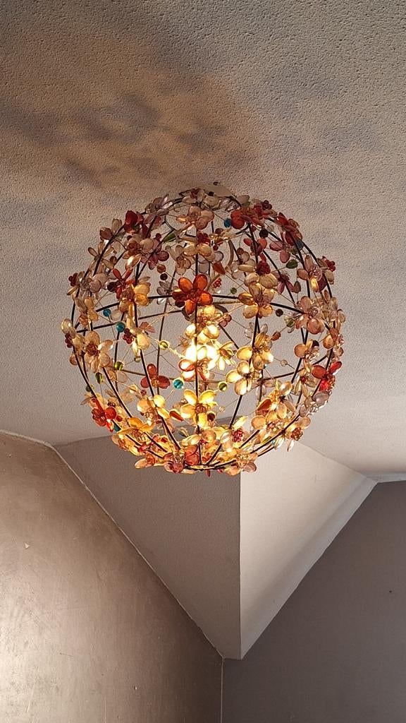 Colorique Bindi bloemenlamp XL - Sfeervolle hanglamp, Bohemian, Romantisch, Speels, Ophalen of Verzenden, Zo goed als nieuw, Overige materialen