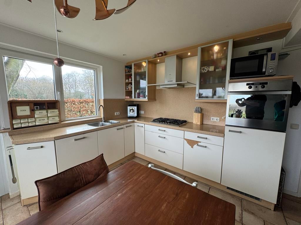 Complete keuken incl aparatuut, Huis en Inrichting, Ophalen, Gebruikt, Hoekkeuken, Graniet of Steen