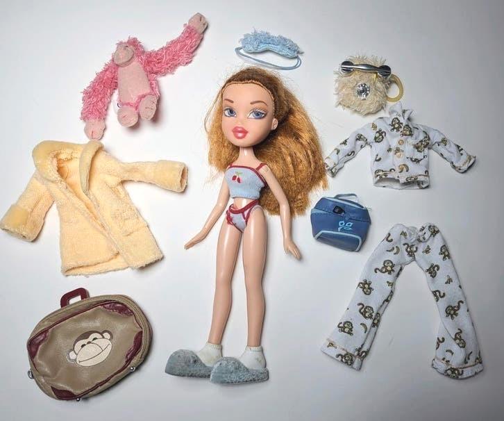 MGA Bratz Meygan Slumber Party 1st edition 2003, Verzamelen, Poppen, Zo goed als nieuw, Fashion Doll, Verzenden