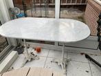 Tuin tafel, Tuin en Terras, Ophalen, Gebruikt, Ovaal, Metaal
