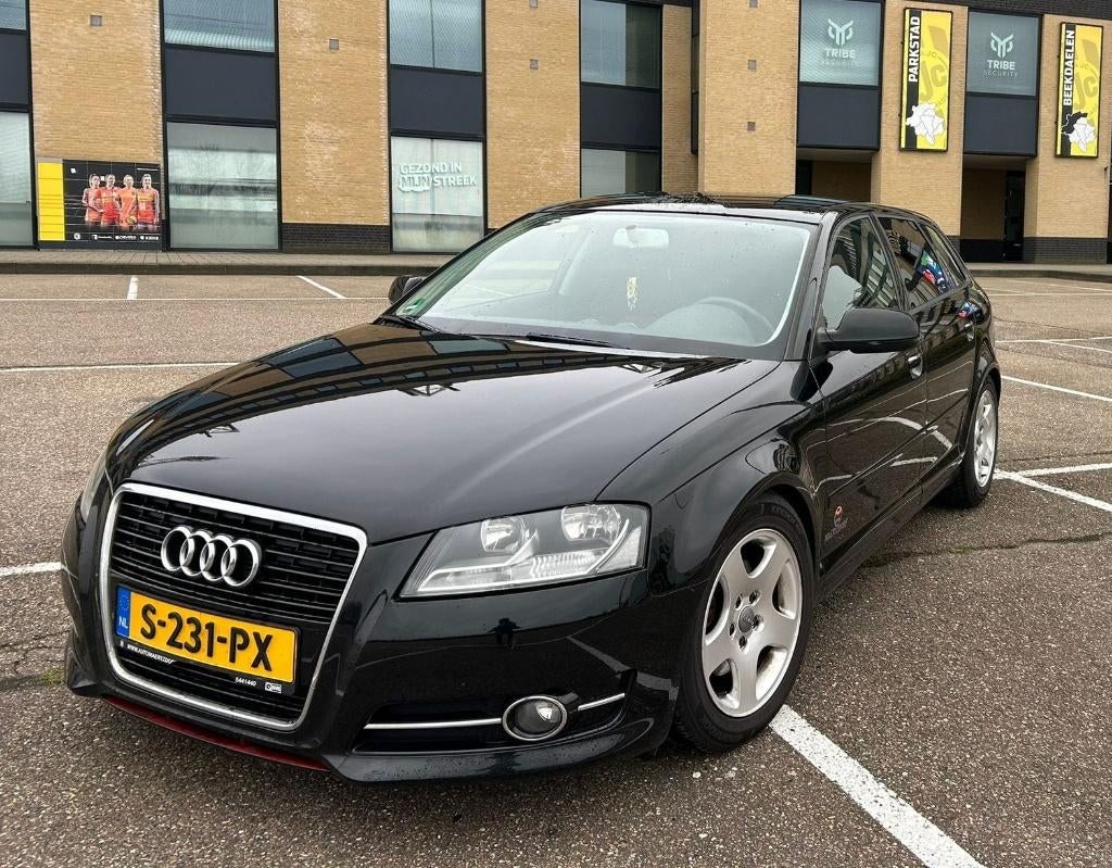 Audi A3 1.8 Tfsi Sportback 118KW 2011 Zwart, Auto's, Voorwielaandrijving, Multifunctioneel stuurwiel, 1295 kg, 4 cilinders