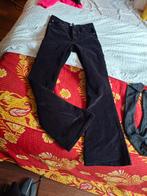 Rib broek met stretch - Maat 40, Maat 38/40 (M), H&M, Zwart, Ophalen of Verzenden