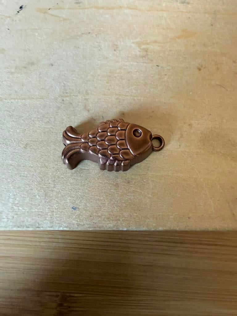 Bodo Hennig bakvorm vis - hxbxd 0.7x3.5x1.7cm - metaal, Ophalen of Verzenden, Zo goed als nieuw, Poppenhuis