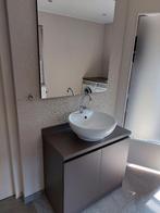 wastafelmeubel met spiegel, Ophalen, Gebruikt, Overige typen, 50 tot 100 cm