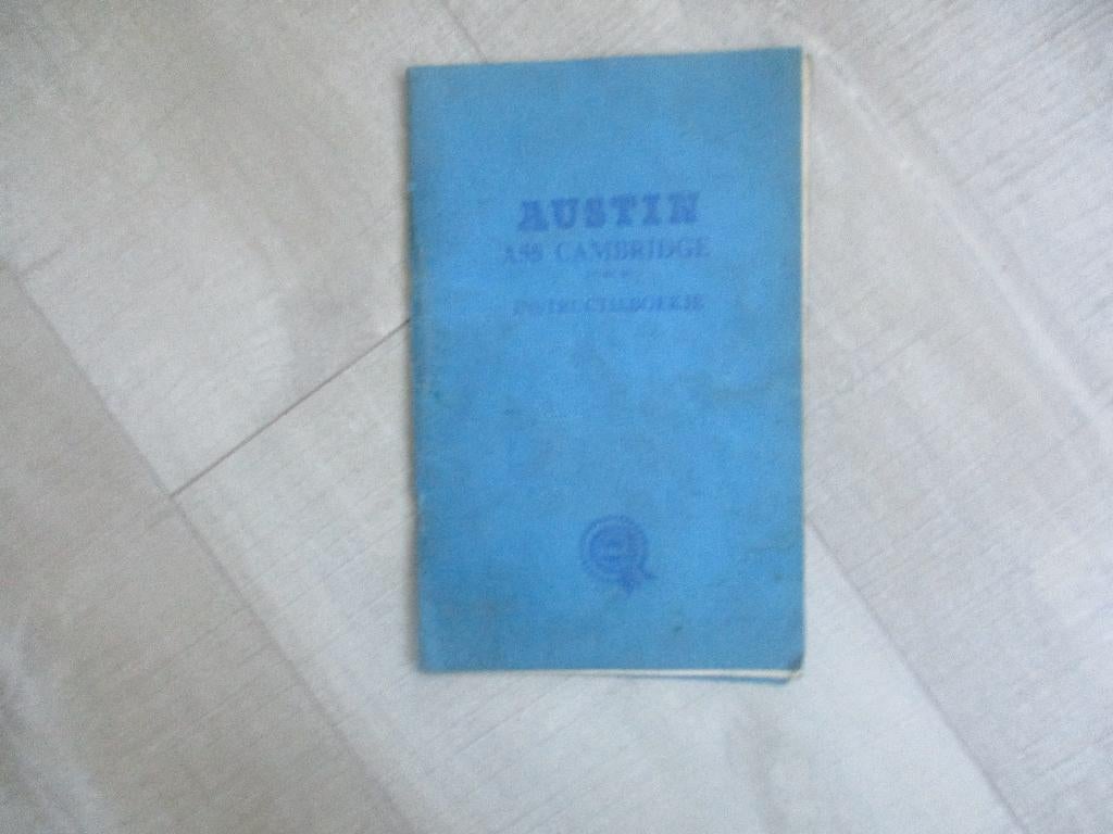 Austin A 55 -- Mini Instructie boekjes --  SALE !!, Ophalen of Verzenden