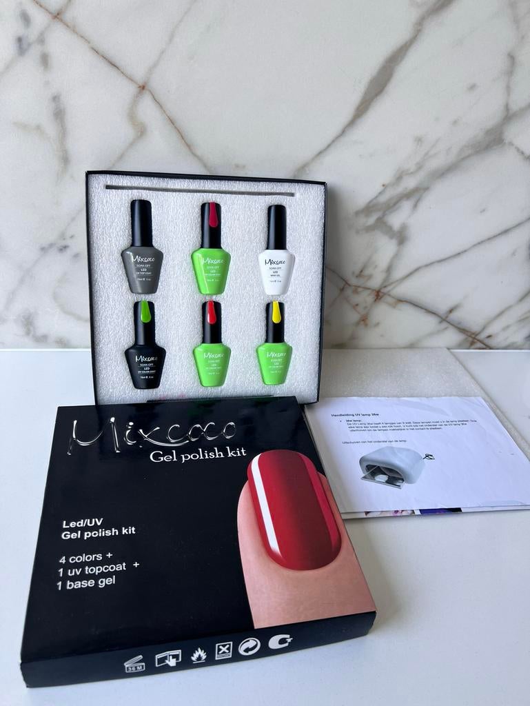MIXCOCO GEL NAIL POLISH SET NAGELLAK SET NIEUW, Overige kleuren, Nieuw, Ophalen of Verzenden, Handen en Nagels